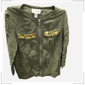 H&m Olive Jacket with Yellow Accents